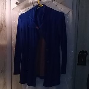 Blue button blouse